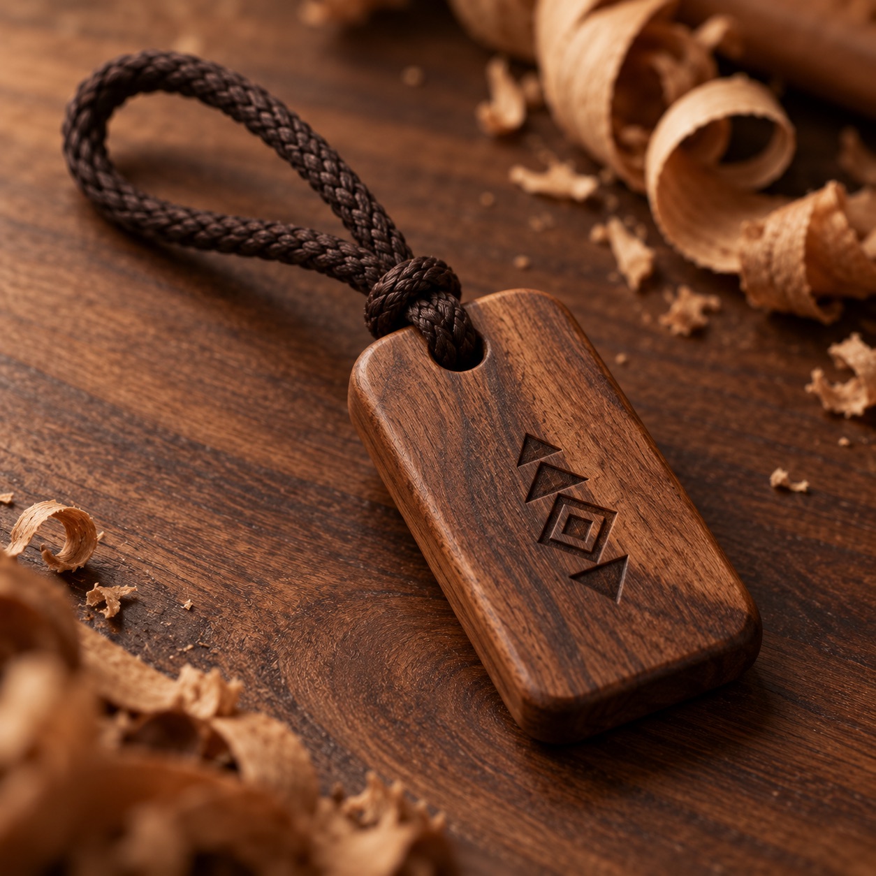 Personalised Coordinates Keyring